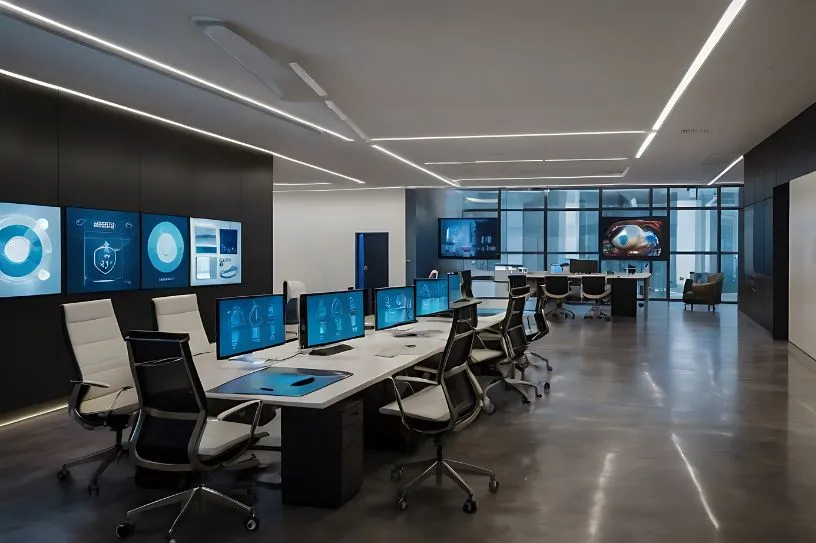 Technology-Integrated Workspaces office design